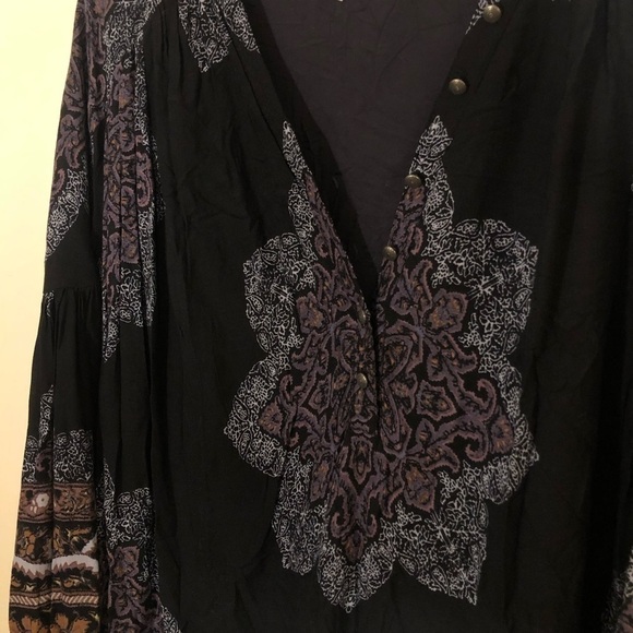 FREE PEOPLE Say You Love Me Long Sleeve Sheath Mini Dress Small - Picture 2 of 7